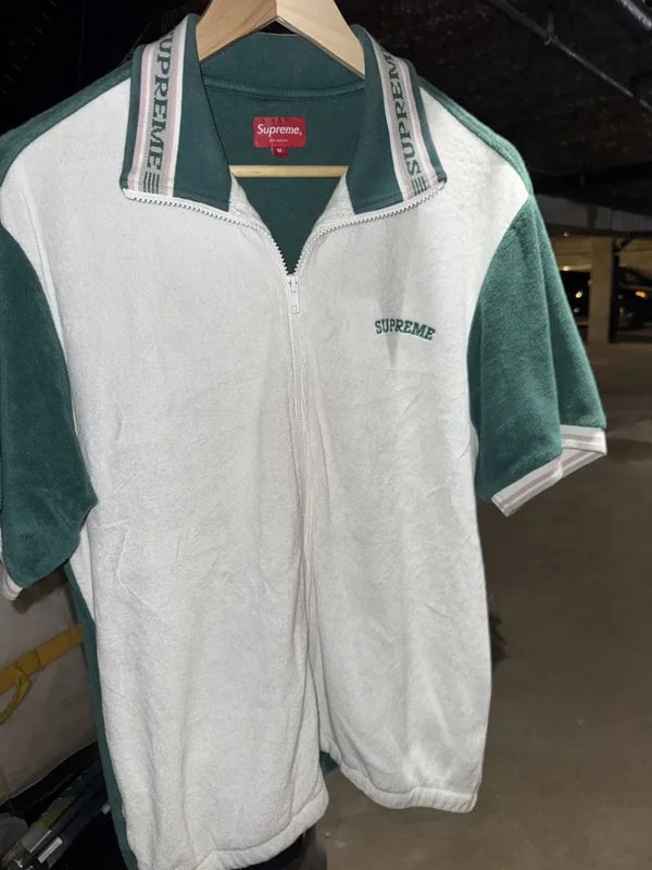 Supreme — Supreme Terry Zip Up Size M Polo Shirt Spring/ — streetwear — resale