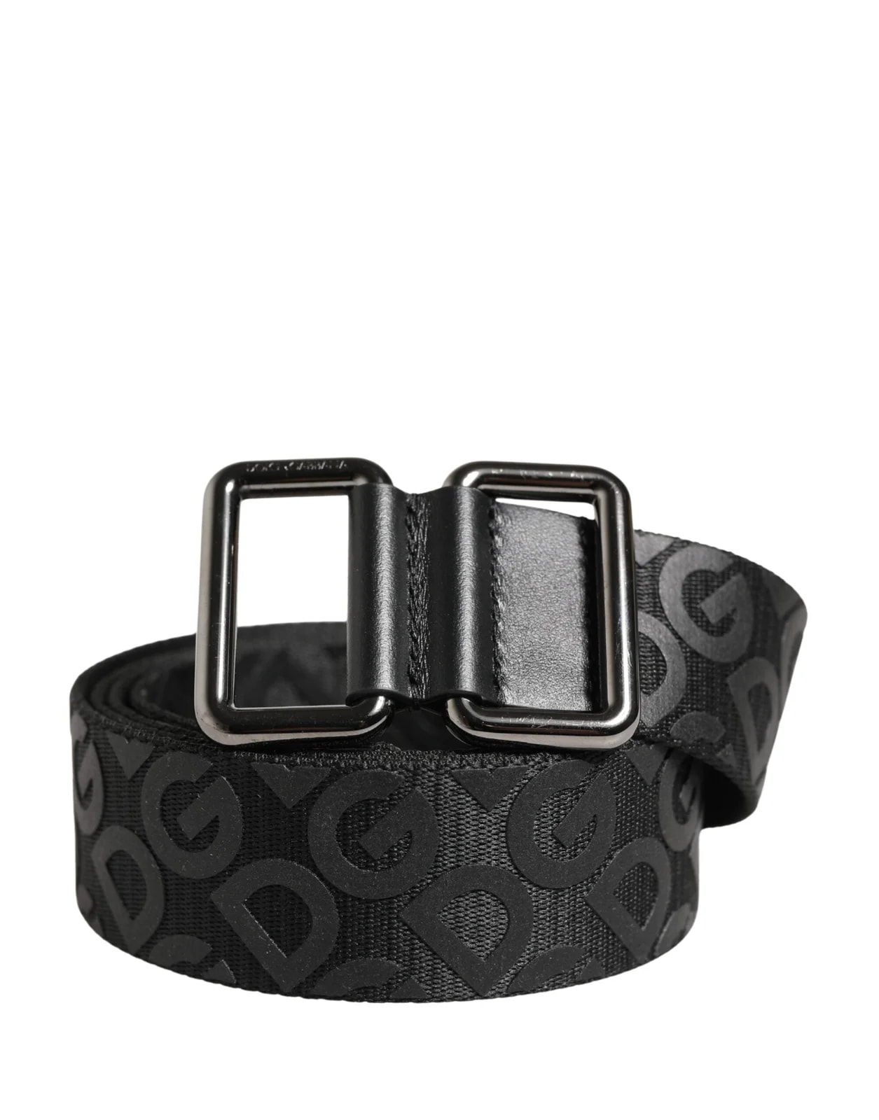 Dolce & Gabbana — Dolce & Gabbana Dark Logo Metal Buckle Belt — Accessory — resale