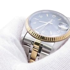 Tudor Prince Date 34mm Steel 18K Yellow Gold Black Dial 74033 4