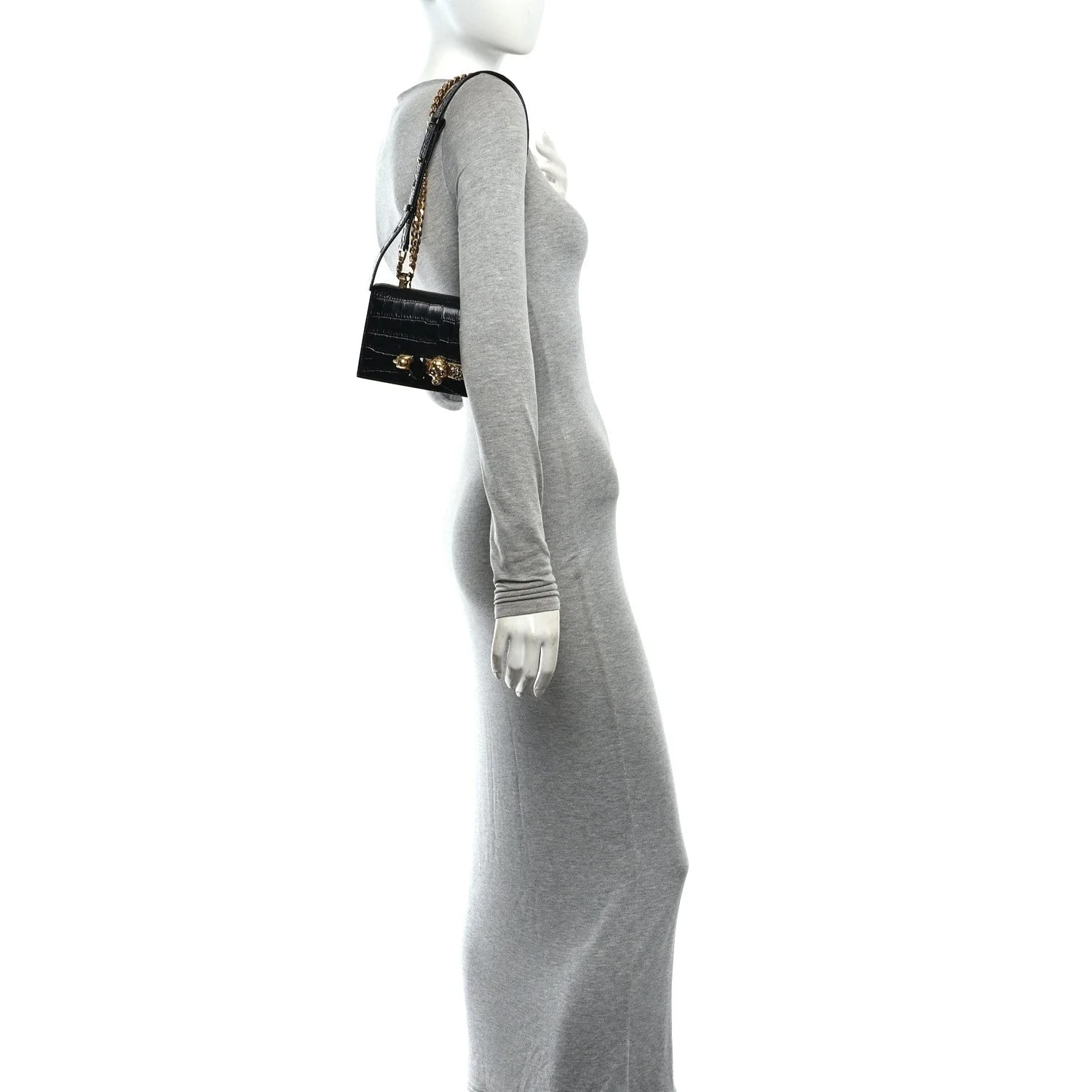 Shiny Embossed Jeweled Satchel 2