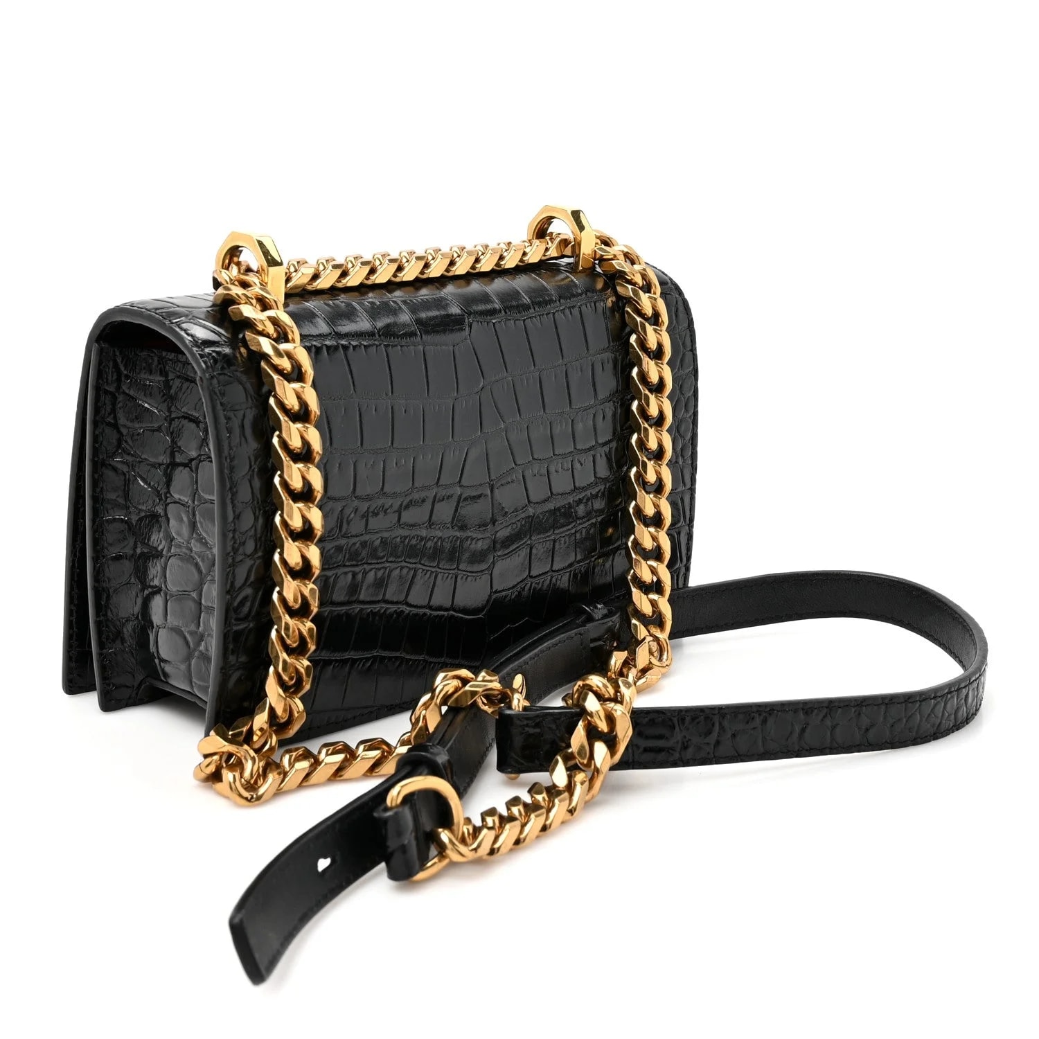 Shiny Embossed Jeweled Satchel 3