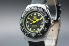 [Exc+5] TAG Heuer Formula 1 376.513 Black Quartz From Japan 2