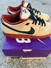 9.5US Nike Sb Dunk Low Pro Muslin Hennessy 3