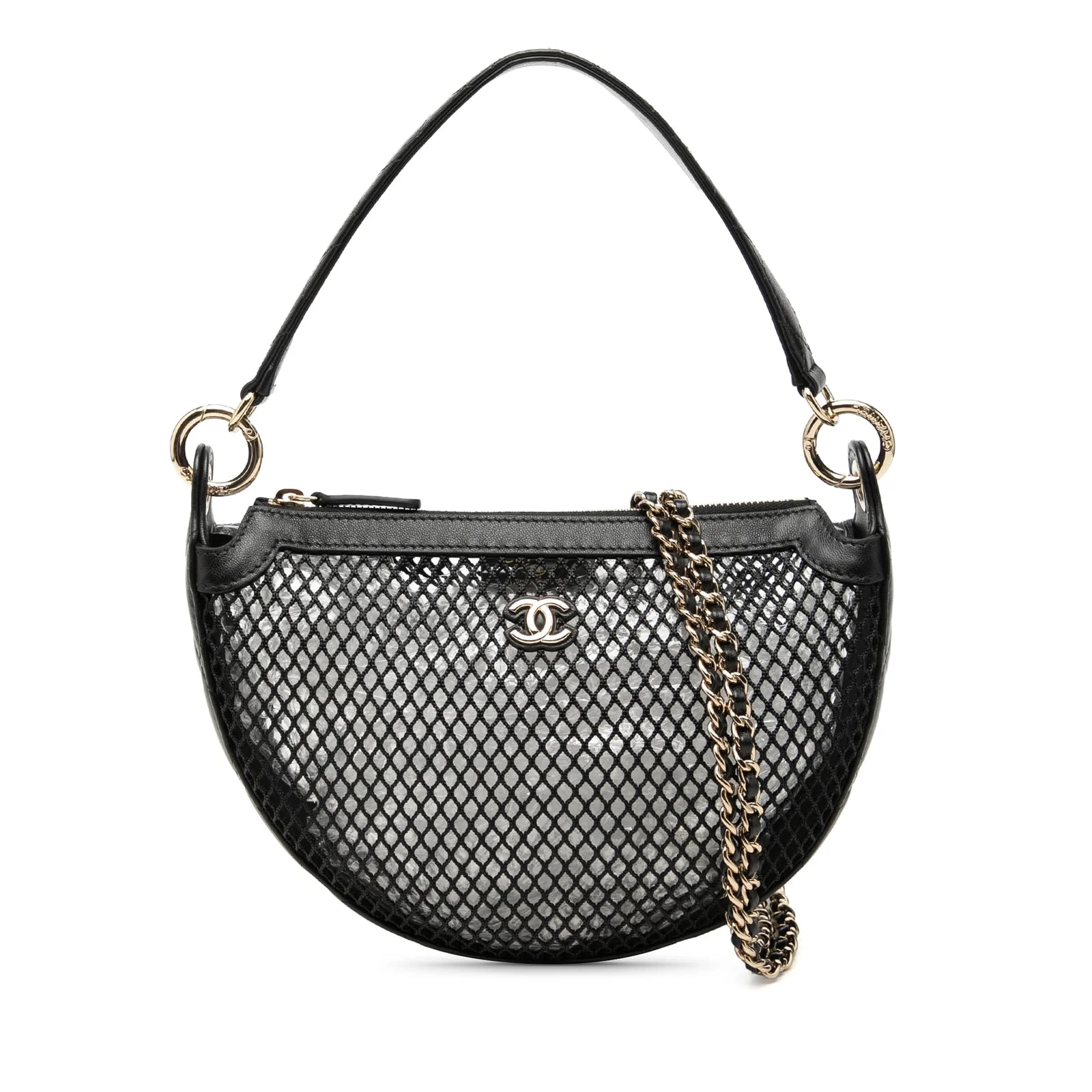 Chanel — CC and Shiny Chain Hobo — Handbag — resale
