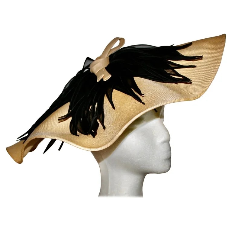Suzanne Couture Millinery — Suzanne Couture Millinery Wide Brim Straw Hat — Accessory — resale