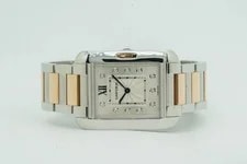 Cartier Tank Anglaise WT100032 Silver Diamonds Dial 34.7X26.2mm Quartz Steel... 4