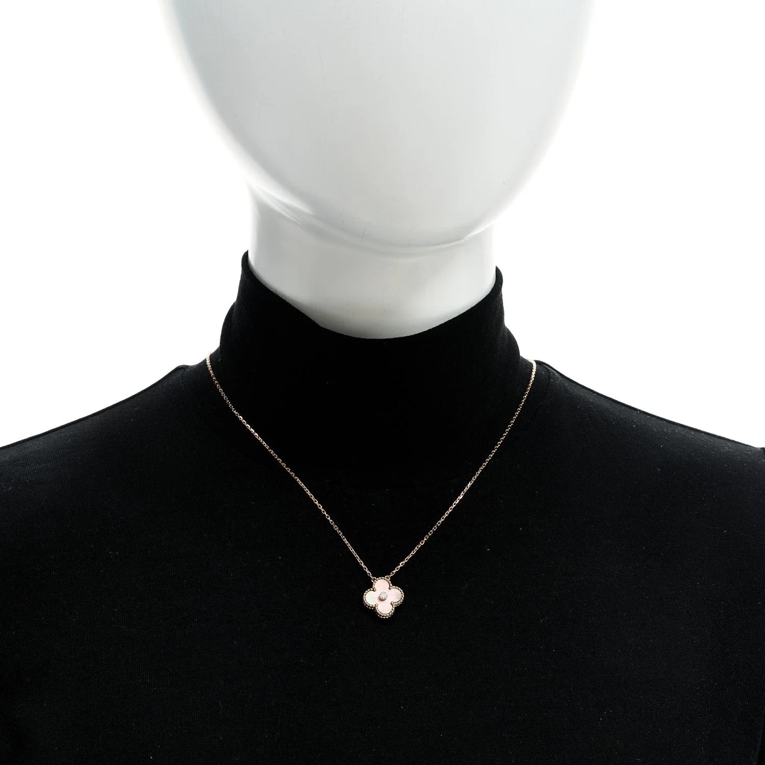 18K White Gold Mother of Pearl Alhambra 2