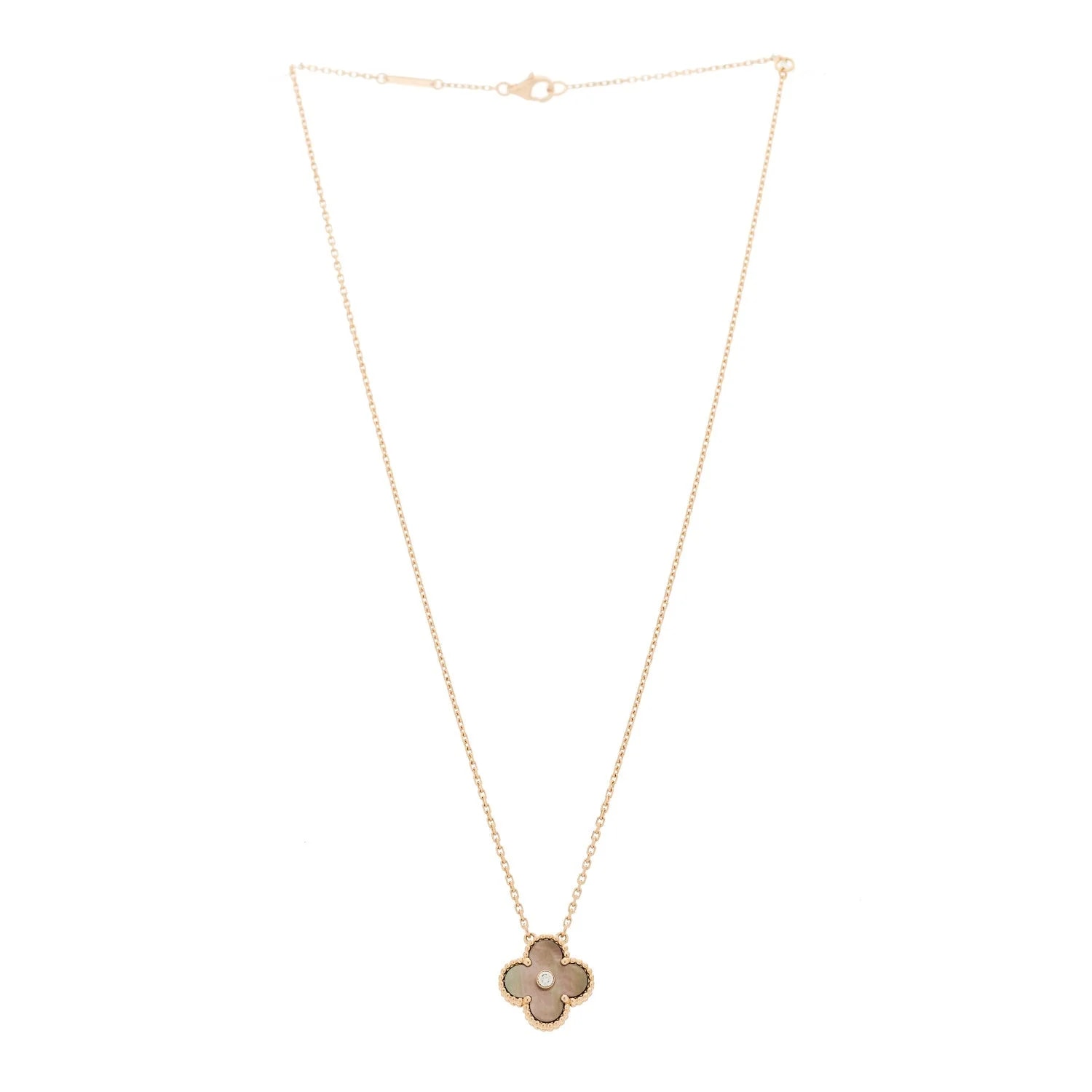 18K White Gold Mother of Pearl Alhambra 3
