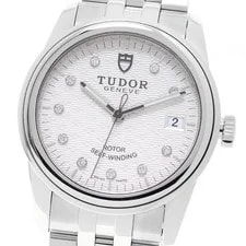 Tudor — Tudor Glamour 55000 Date 10P Diamond Silver Dial Automatic Watch_957917 — Watch — resale