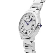 Cartier Ronde Must Steel Quartz 29mm Silver Roman Dial Bracelet WSRN0033 2
