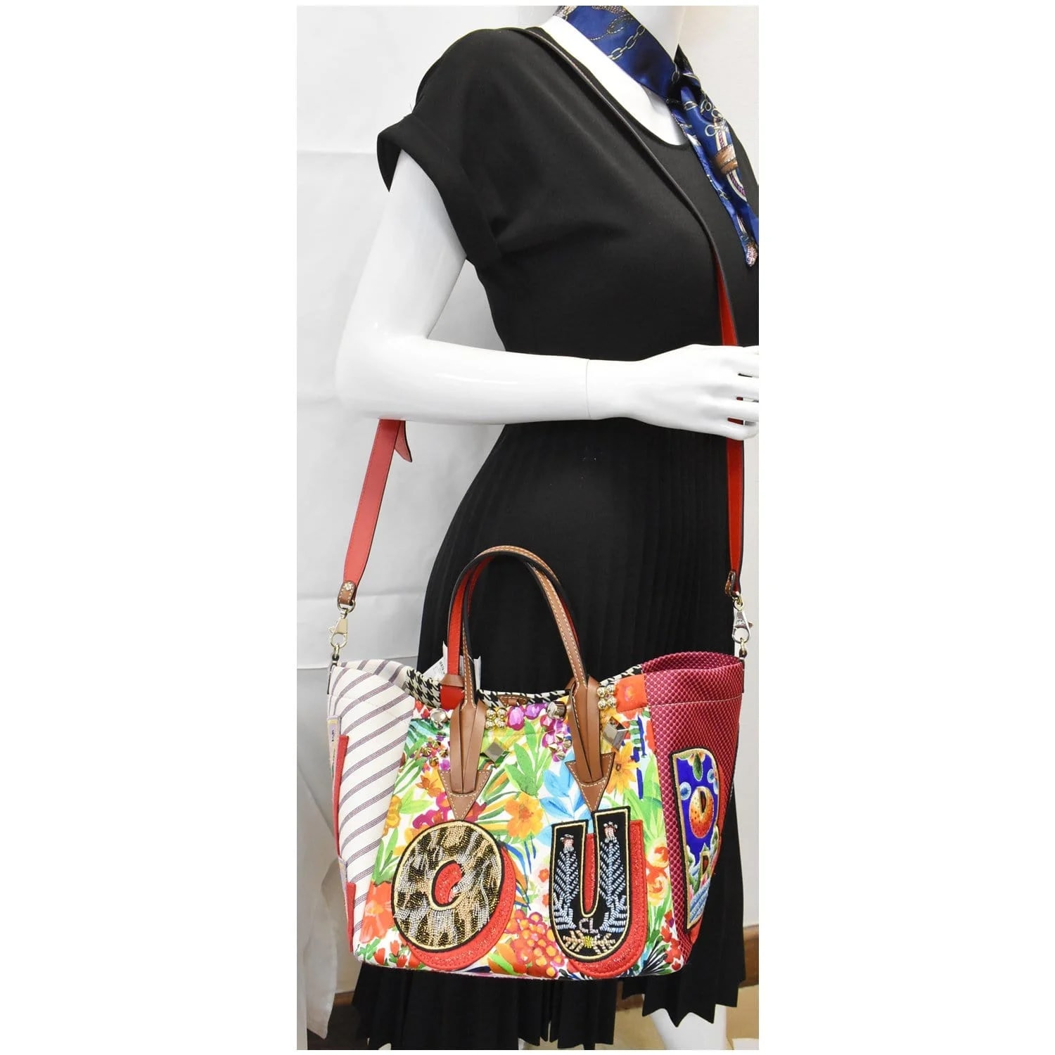 Christian Louboutin Caracaba Small Creative Fabric 2