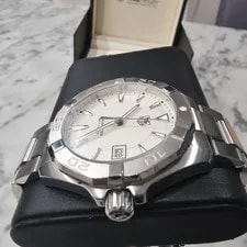 TAG Heuer Aquaracer WAY1111 White Dial Quartz Excellent Condition 4
