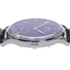 IWC Portugieser IW545404 44mm SS Black Dial Hand-Wind Small Seconds #C270 4