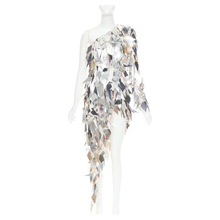 Alexandre Vauthier — Alexandre Vauthier Couture SS2023 Runway Silver Mirror Mini Dress — decorative_object — resale