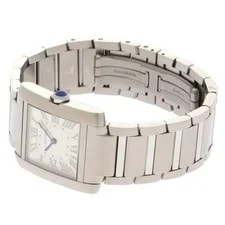 Cartier Tank Française MM WSTA0105 Stainless Steel 27mm Silver Dial 2026 #DW3546 3