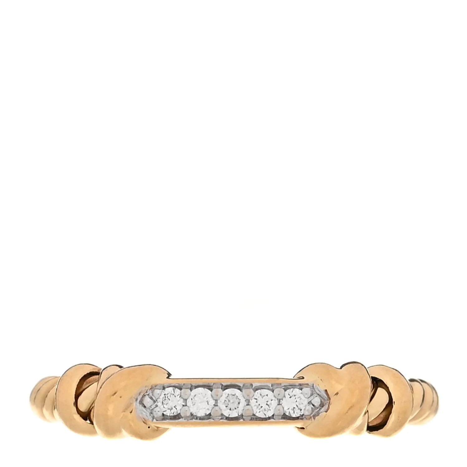 David Yurman — 18K Yellow Gold Petite Helena Wrap 49 5 — Jewelry — resale