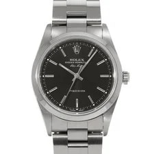 Rolex Air-King 14000 34mm Stainless Steel Black #WW2210