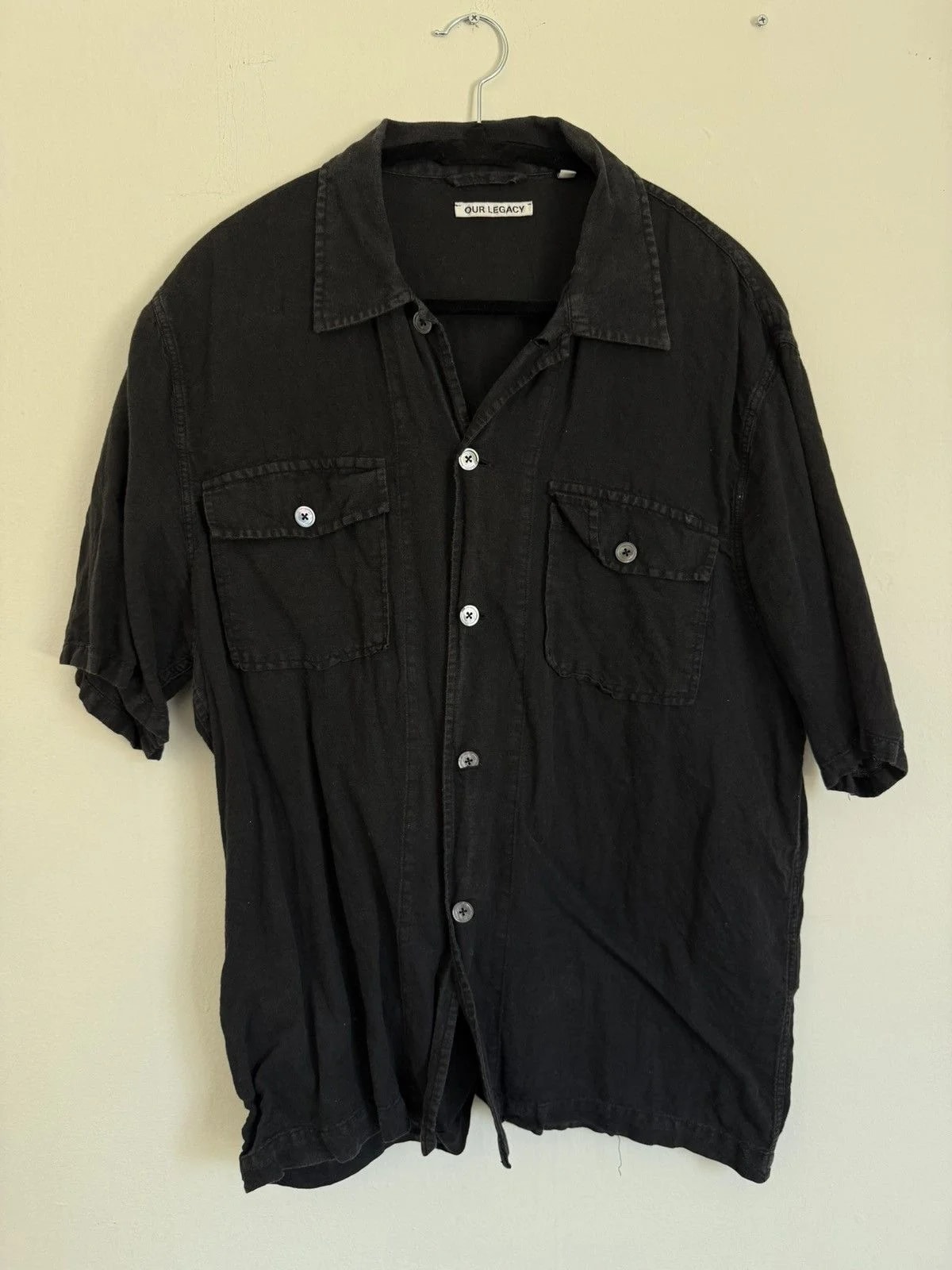 Our Legacy — Our Legacy Blend Short Sleeve Button Down — streetwear — resale