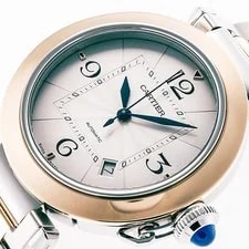 Cartier Pasha de W2PA0009 Yellow Gold / Stainless Steel 41mm Automatic #KMW752 2