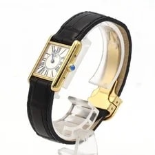 Authentic Cartier Must Tank SM W1017654 Silver Quartz #230-000-207-9775 2