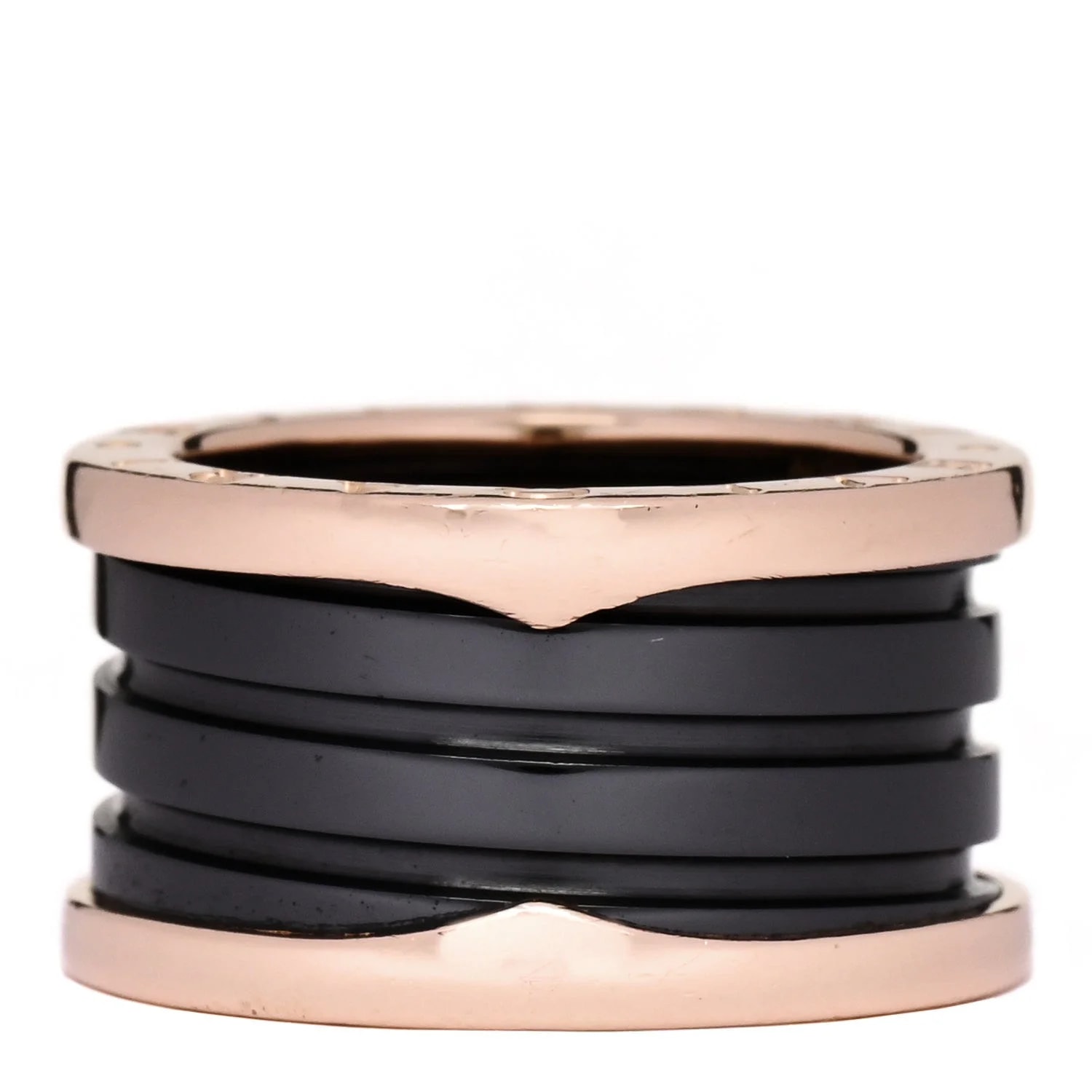 Bulgari — 18K Rose Gold B.Zero1 Four-Band 52 6 — Jewelry — resale