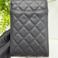 Chanel Classic Flap Vertical Phone Grained Good 2