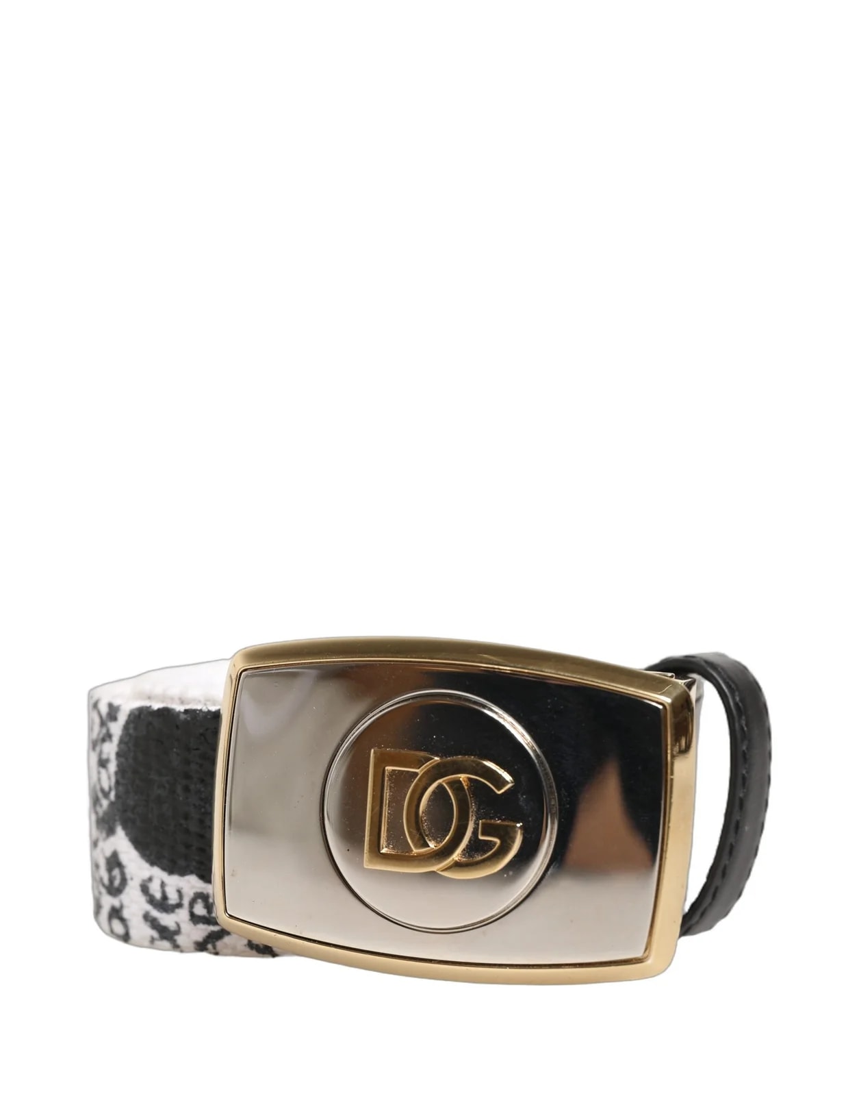 Dolce & Gabbana Graffiti Print Metal Buckle Belt 2