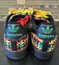 Adidas Superstar II X Bob Marley Jamaica ’S 9 Fat Lace Shoes Nwob 4