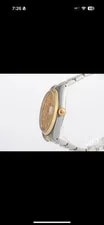 Tudor Prince Date 18K Gold & SS Gold Linen Diamond Dial Auto 74033 W/ B&P 3