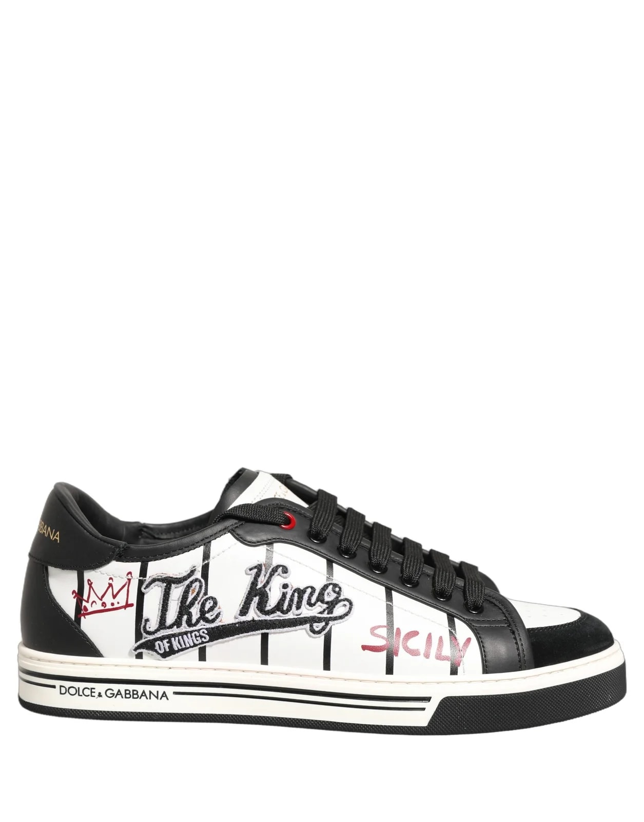 Dolce & Gabbana — Dolce & Gabbana DG Logo King Patch Low-Top Shoes — Sneaker — resale