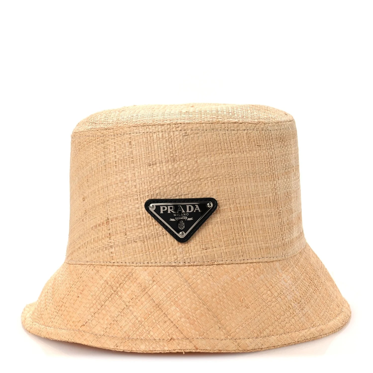 Triangle Logo Embroidered Bucket Hat L Naturale 3