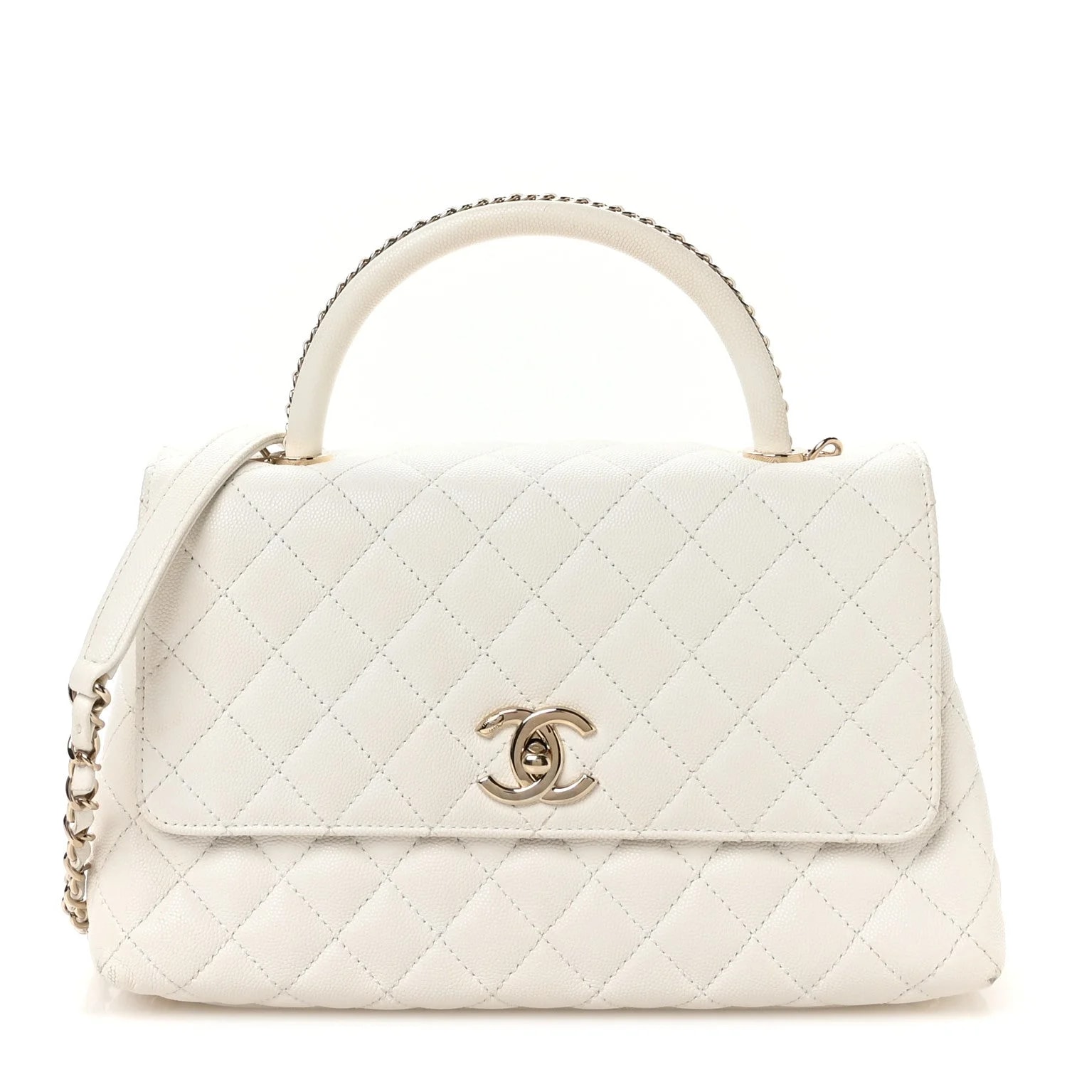 Chanel — Small Chain Coco Handle Flap — Handbag — resale