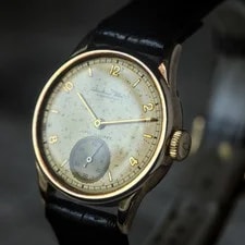Solid 14K Gold IWC Schaffhausen Calatrava Wedding c1935 3