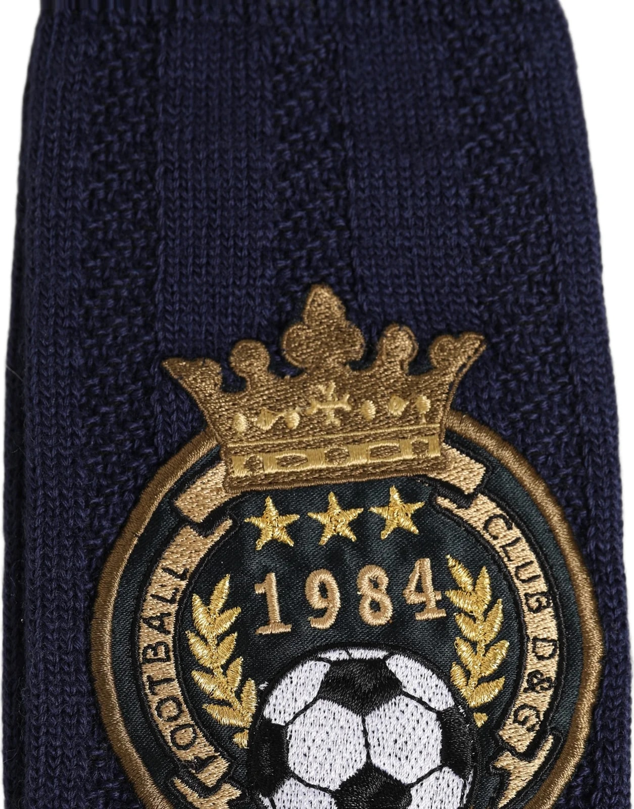 Dolce & Gabbana Crown Embroidery Knee High Accessory Socks 4