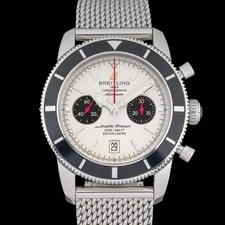 Breitling — Breitling SuperOcean Heritage Chrono A23320 White 46mm 125th Anniv. + — Watch — resale