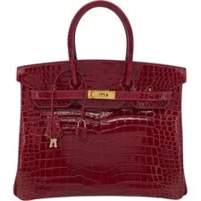 Hermès — Hermes Birkin 35 Porosus Blaze Hardware Dust #OK050 — Handbag — resale