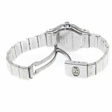 Cartier W2001683 Santos Octagon SM Date YG Combination Quartz Wit 4