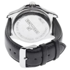 Breitling Colt A17388 44mm SS Black Dial Automatic Date Leather Strap #C468 4