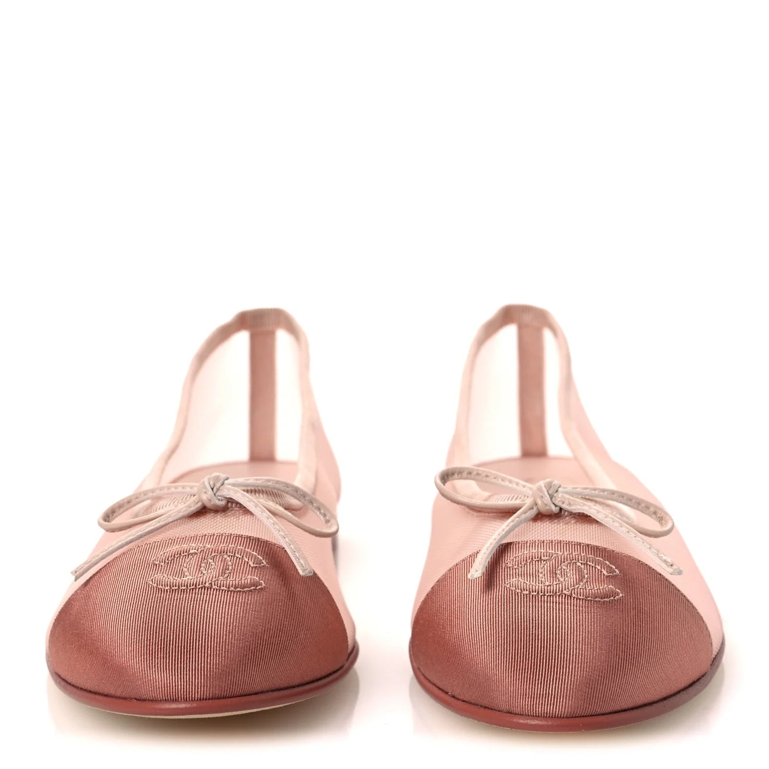 Grosgrain CC Cap Toe Ballerina 38.5 Light Dark 3