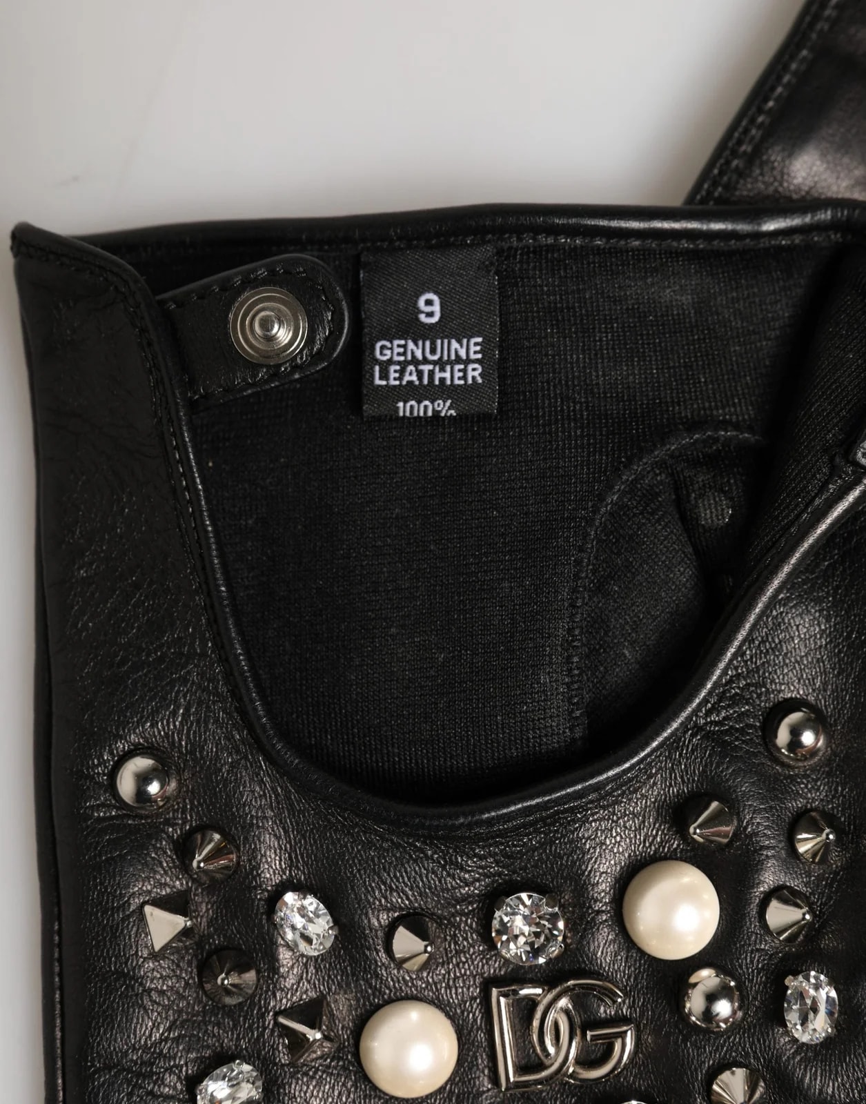Dolce & Gabbana Embellished Wrist Length Mitten Gloves 4