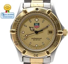 TAG Heuer — [Nera ] Tag Heuer Professional 964.013-2 Gold Dial Quartz Japan — Watch — resale