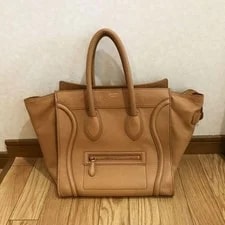 Celine Luggage Shopper Drummed Dust Auth 3