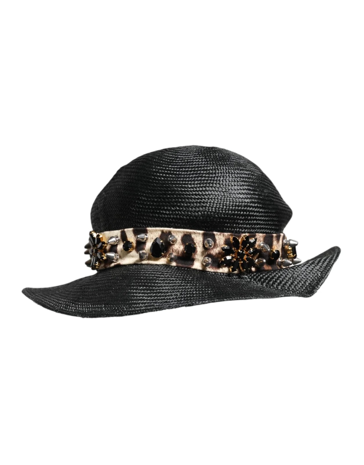 Dolce & Gabbana Straw Embellished Wide Brim Hat 2