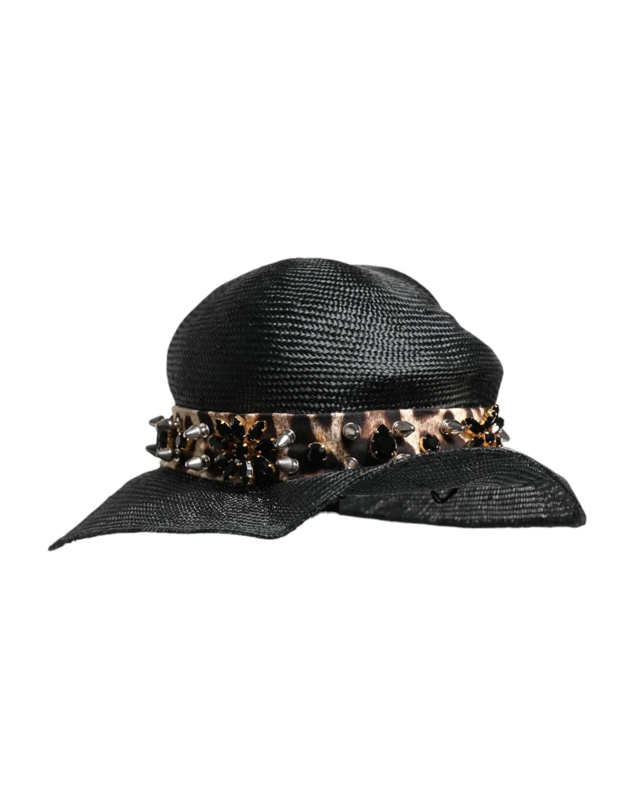 Dolce & Gabbana Straw Embellished Wide Brim Hat 3