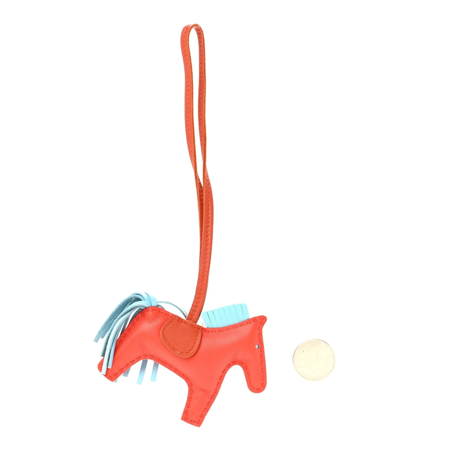 Milo Grigri Rodeo Horse Bag Charm Capucine Celeste Cornaline 2