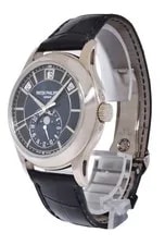 NOS Patek Philippe Annual Calendar 18k White Gold Blue Dial B/P '25 5205G 3