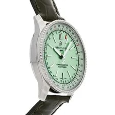 Breitling Navitimer Steel Auto 35mm Green Dial Slide Rule A17395361L1P1 3