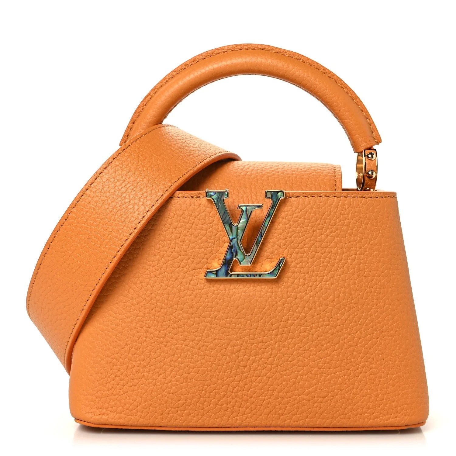 Louis Vuitton — Taurillon Capucines Safran Imperial — Handbag — resale