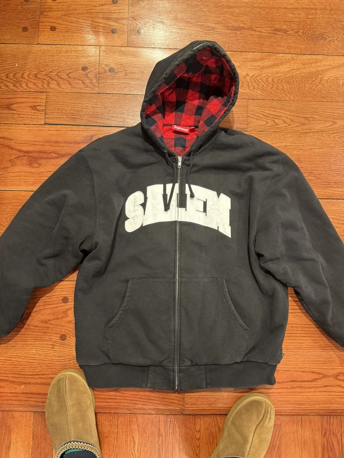 Supreme — Supreme Salem Zip Up Hooded Sweatshirt Hoodie — streetwear — resale