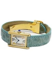 Cartier Must Tank Vermeil SM Trinity W1006354 Quartz 27mm Box White 2